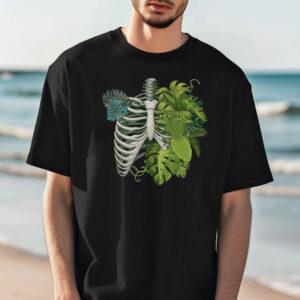 Skeleton Plant Body Nature Lovers T shirt 3