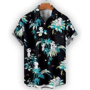 Spirit Kodama Forest Ghibli Hawaiian Shirt 3