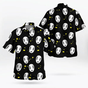Spirited Away No Face Spirit Black Hawaiian Shirt