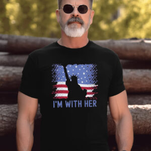 Statue Of Liberty I’m With Her 4th of July Patriotic T shirt 3