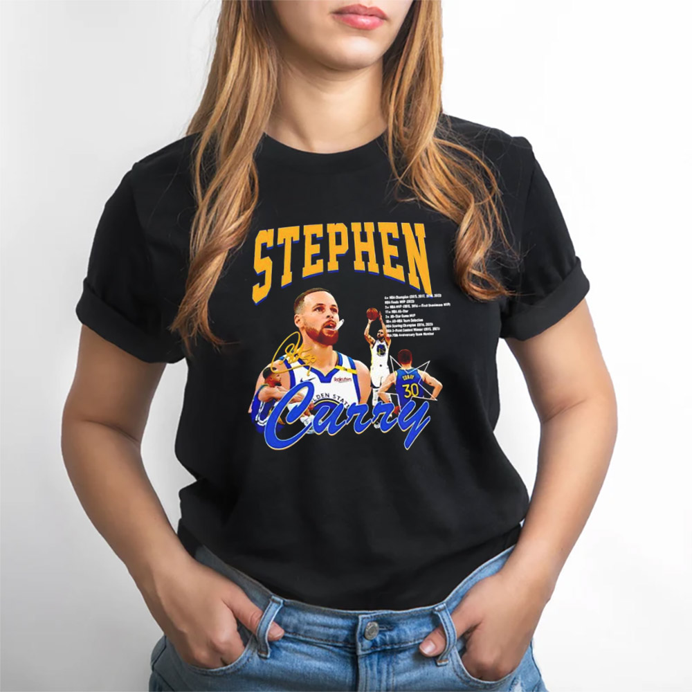 Stephen Curry NBA Golden State Warriors Signature T-shirt Stephen Curry NBA Golden State Warriors Signature T-shirt