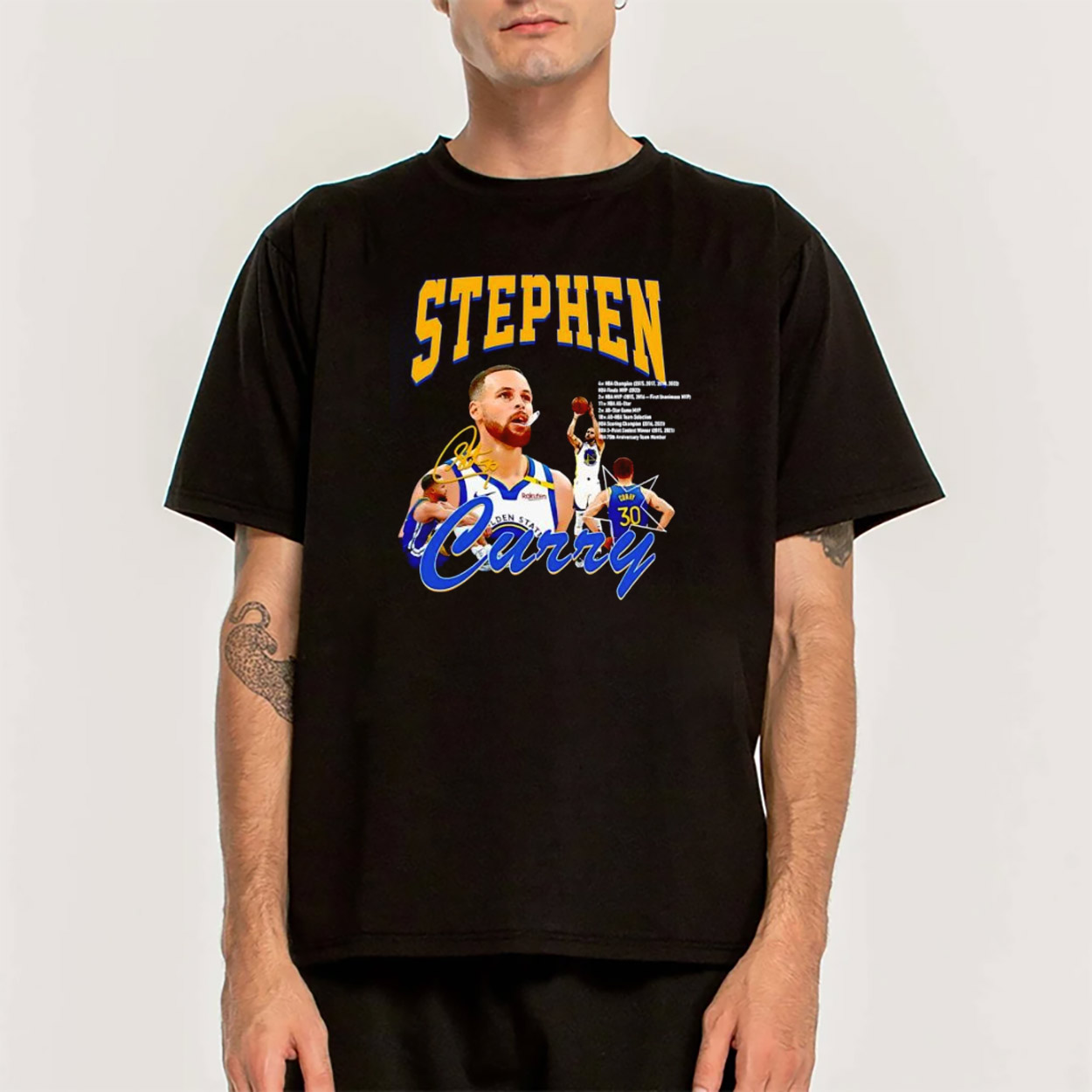 Stephen Curry NBA Golden State Warriors Signature T-shirt Stephen Curry NBA Golden State Warriors Signature T-shirt