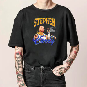 Stephen Curry NBA Golden State Warriors Signature T shirt 3