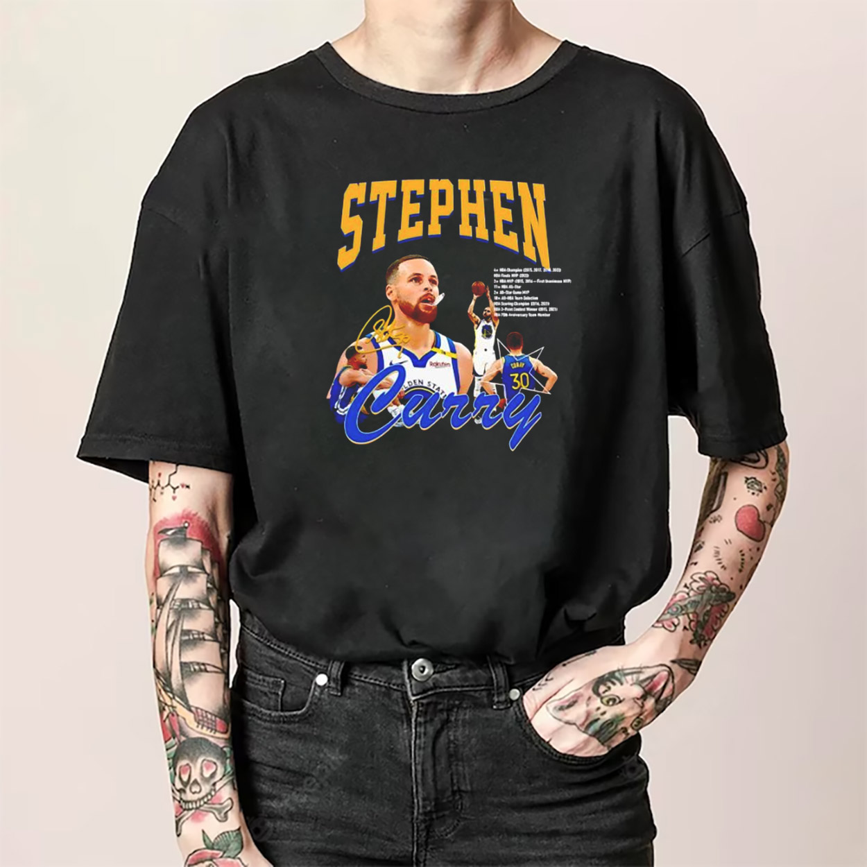Stephen Curry NBA Golden State Warriors Signature T-shirt Stephen Curry NBA Golden State Warriors Signature T-shirt
