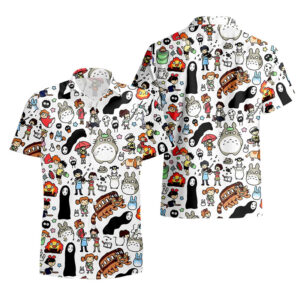 Studio Ghibli Characters Cartoon Hawaiian Shirt