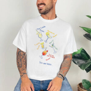 Summer cocktails Vacation Drinks T shirt 2