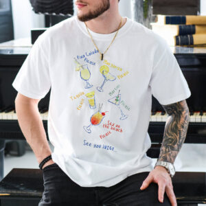 Summer cocktails Vacation Drinks T shirt 3