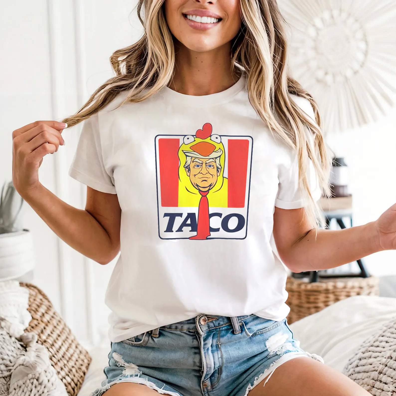 Taco Trump Always Chickens Out KFC Parody T-shirt Taco Trump Always Chickens Out KFC Parody T-shirt