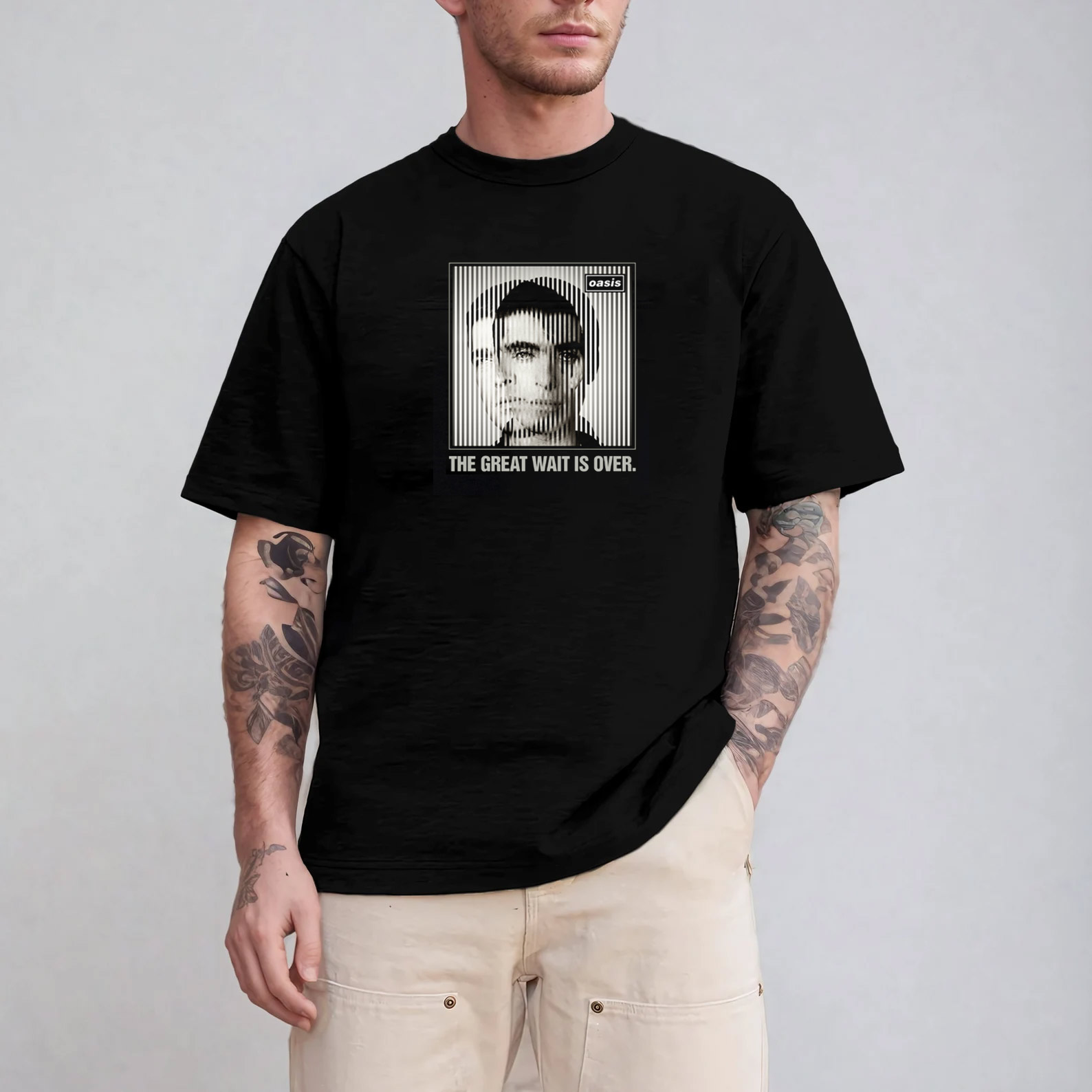 The Great Wait Is Over Oasis Album T-shirt The Great Wait Is Over Oasis Album T-shirt