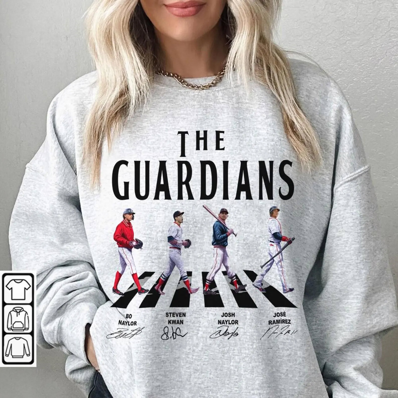 The Guardians Baseball Team Abbey Road Signatures T-shirt The Guardians Baseball Team Abbey Road Signatures T-shirt