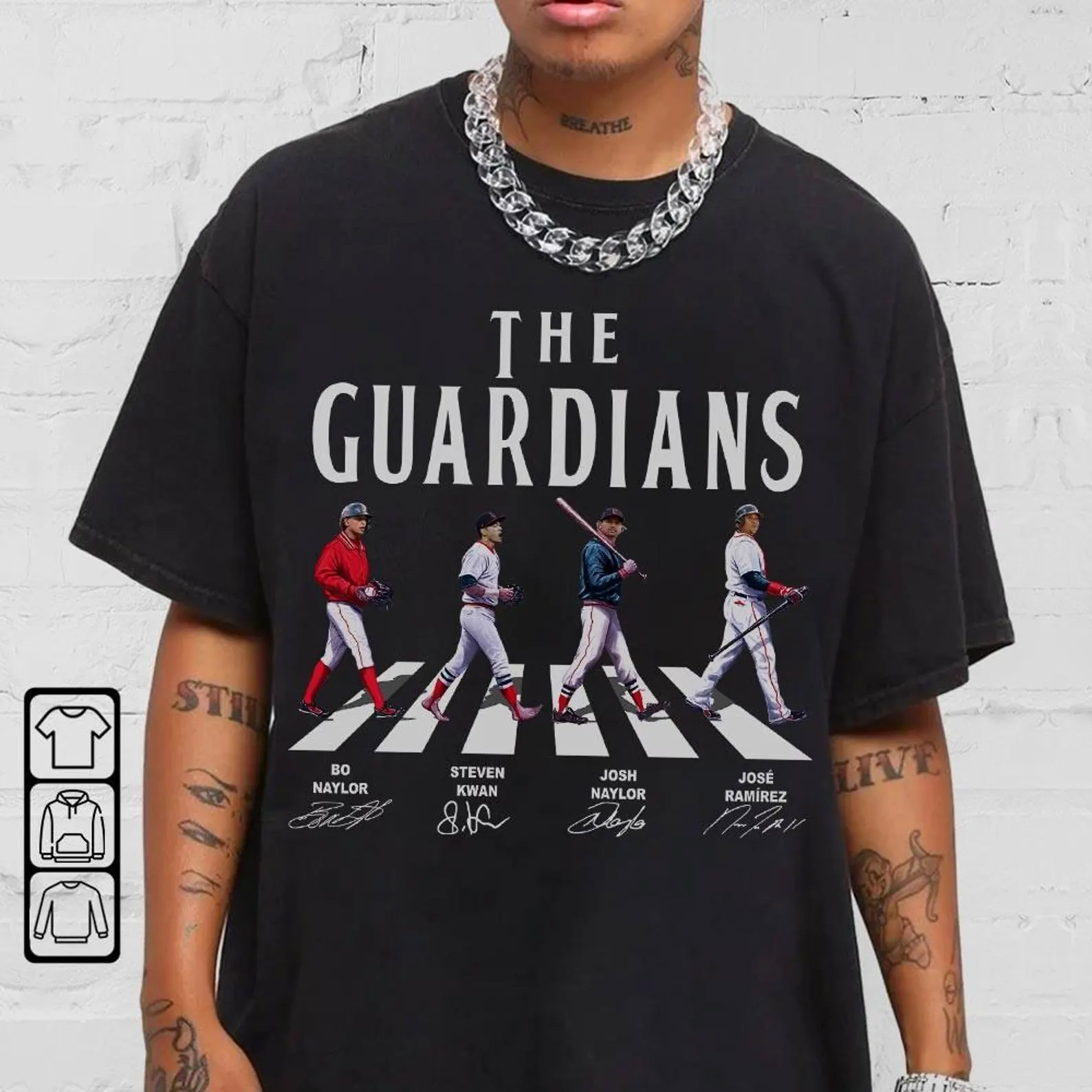 The Guardians Baseball Team Abbey Road Signatures T-shirt The Guardians Baseball Team Abbey Road Signatures T-shirt