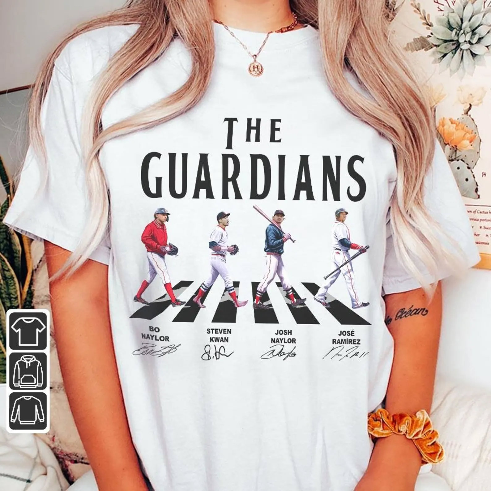 The Guardians Baseball Team Abbey Road Signatures T-shirt The Guardians Baseball Team Abbey Road Signatures T-shirt