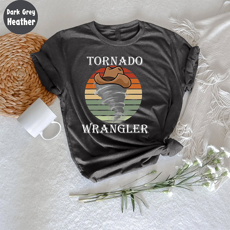Tornado Wrangler Cowboy Storm Comfort Colors T-shirt Tornado Wrangler Cowboy Storm Comfort Colors T-shirt