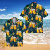 Tropical Beer And Leaf Hawaii Shirt