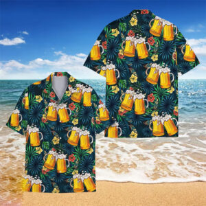 Tropical Beer And Leaf Hawaii Shirt Tropical Beer And Leaf Hawaii Shirt