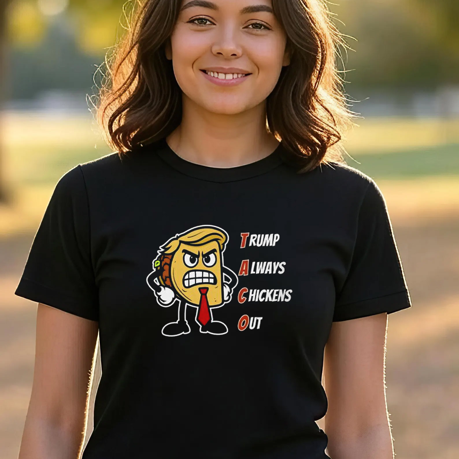 Trump Always Chickens Out Angry Taco Trump T-shirt Trump Always Chickens Out Angry Taco Trump T-shirt