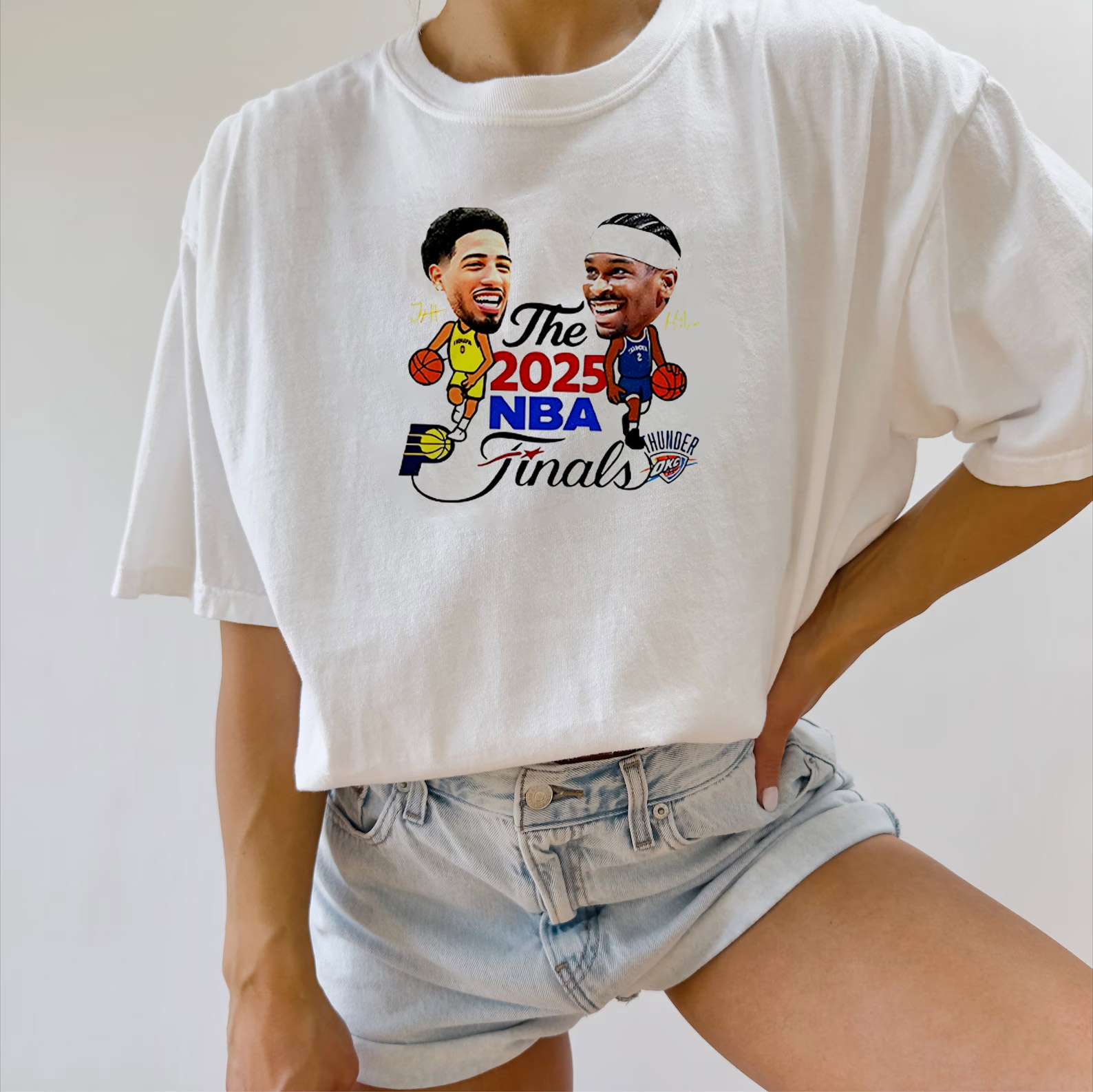 Tyrese Haliburton Vs Shai Gilgeous-Alexander The 2025 NBA Finals Funny T-shirt Tyrese Haliburton Vs Shai Gilgeous-Alexander The 2025 NBA Finals Funny T-shirt