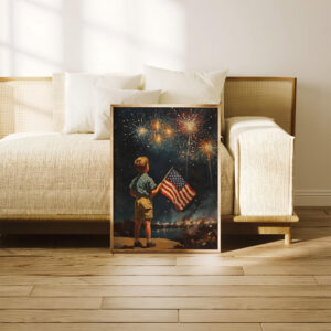 Vintage 4th Of July Fireworks Wall Art Vintage 4th Of July Fireworks Wall Art