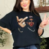 Vintage Chris Brown Middle Finger Funny Graphic Tee