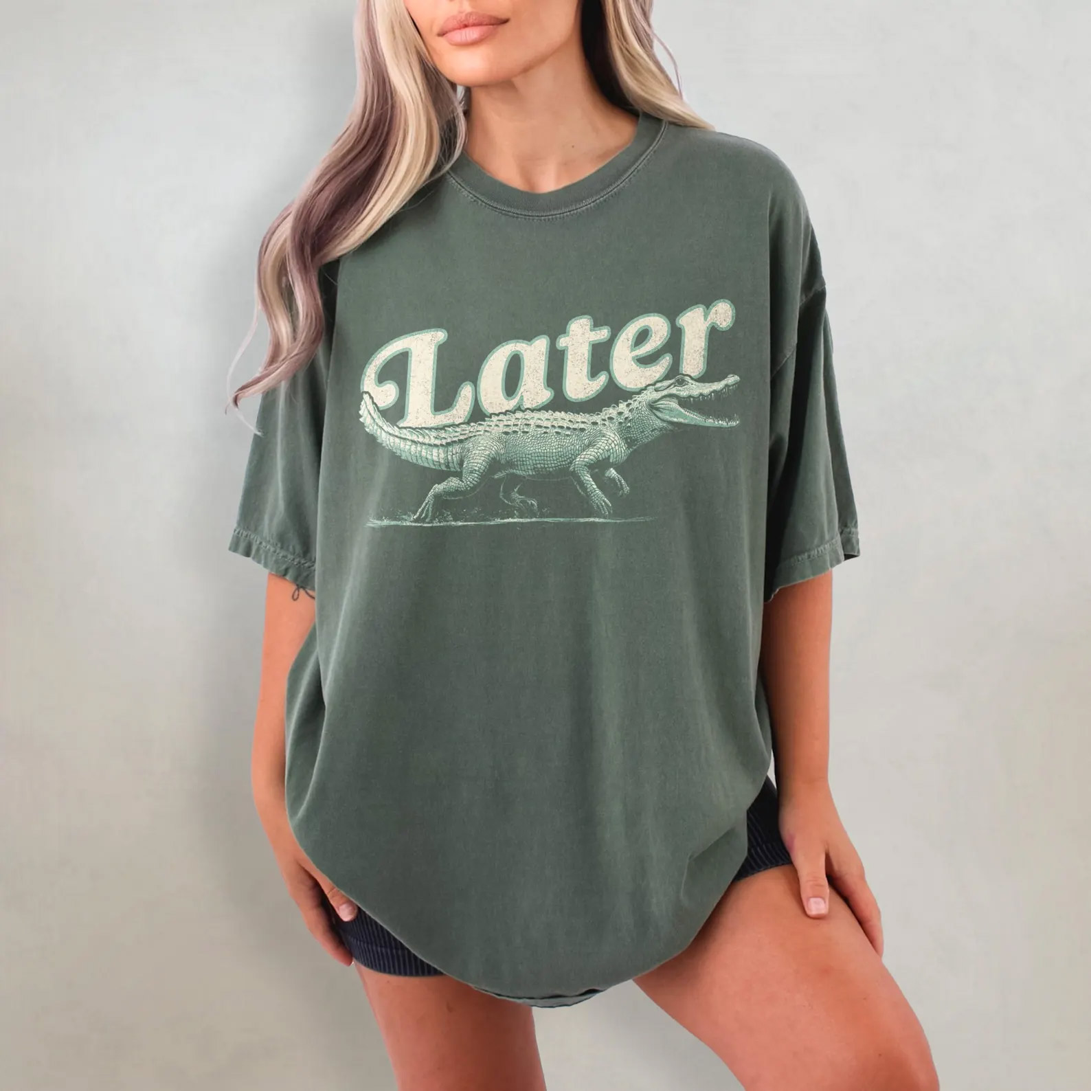 Vintage Later Alligator Comfort Colors T-shirt Vintage Later Alligator Comfort Colors T-shirt