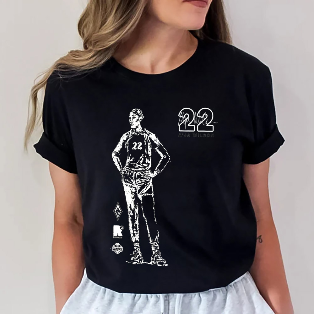 WNBA A'ja Wilson Las Vegas Aces T-shirt WNBA A'ja Wilson Las Vegas Aces T-shirt