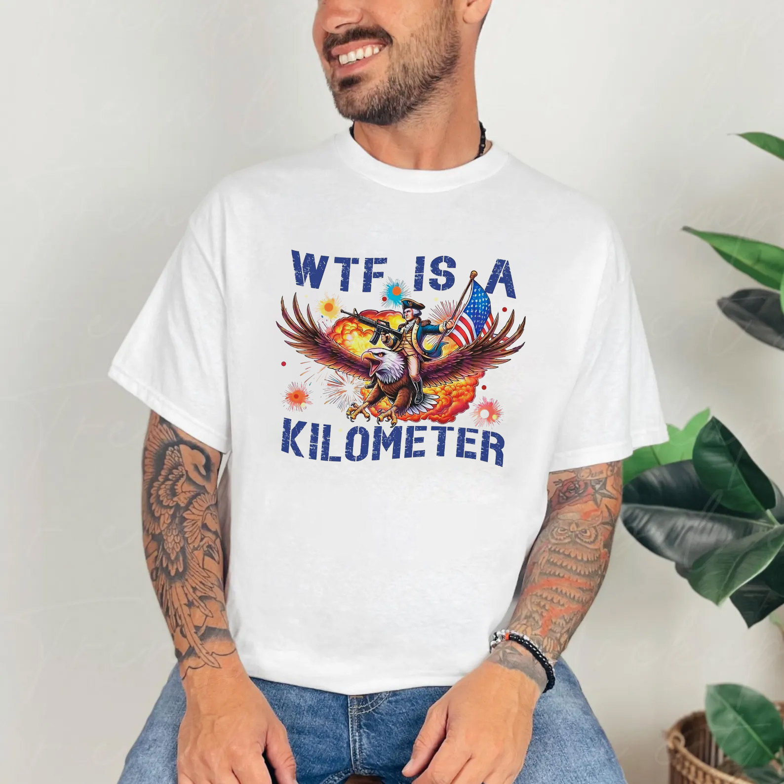 WTF Is A Kilometer Funny 4th Of July Meme T-shirt WTF Is A Kilometer Funny 4th Of July Meme T-shirt