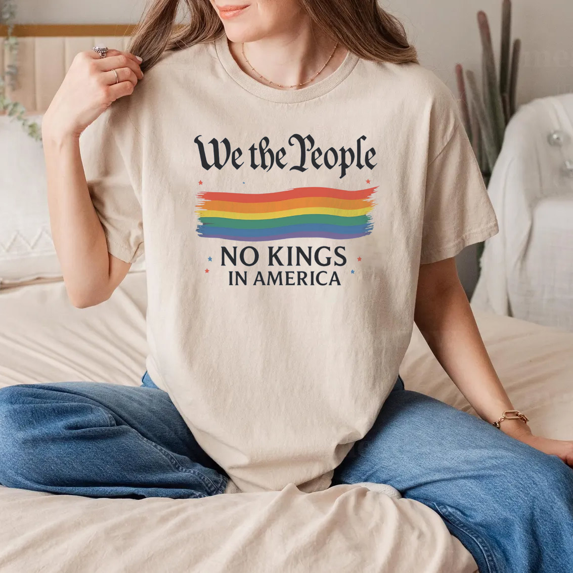 We The People No Kings In America Comfort Colors T-shirt We The People No Kings In America Comfort Colors T-shirt