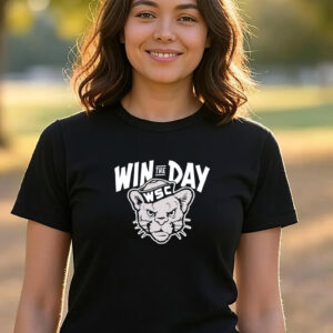 Win The Day WSC Cougar Mascot T-shirt Win The Day WSC Cougar Mascot T-shirt
