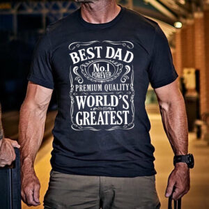 World's Greatest Best Dad No. 1 Forever T shirt 3