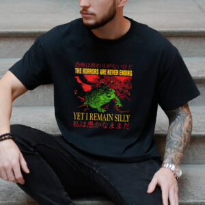 Yet I Remain Silly Japanese Horror Frog T shirt 3