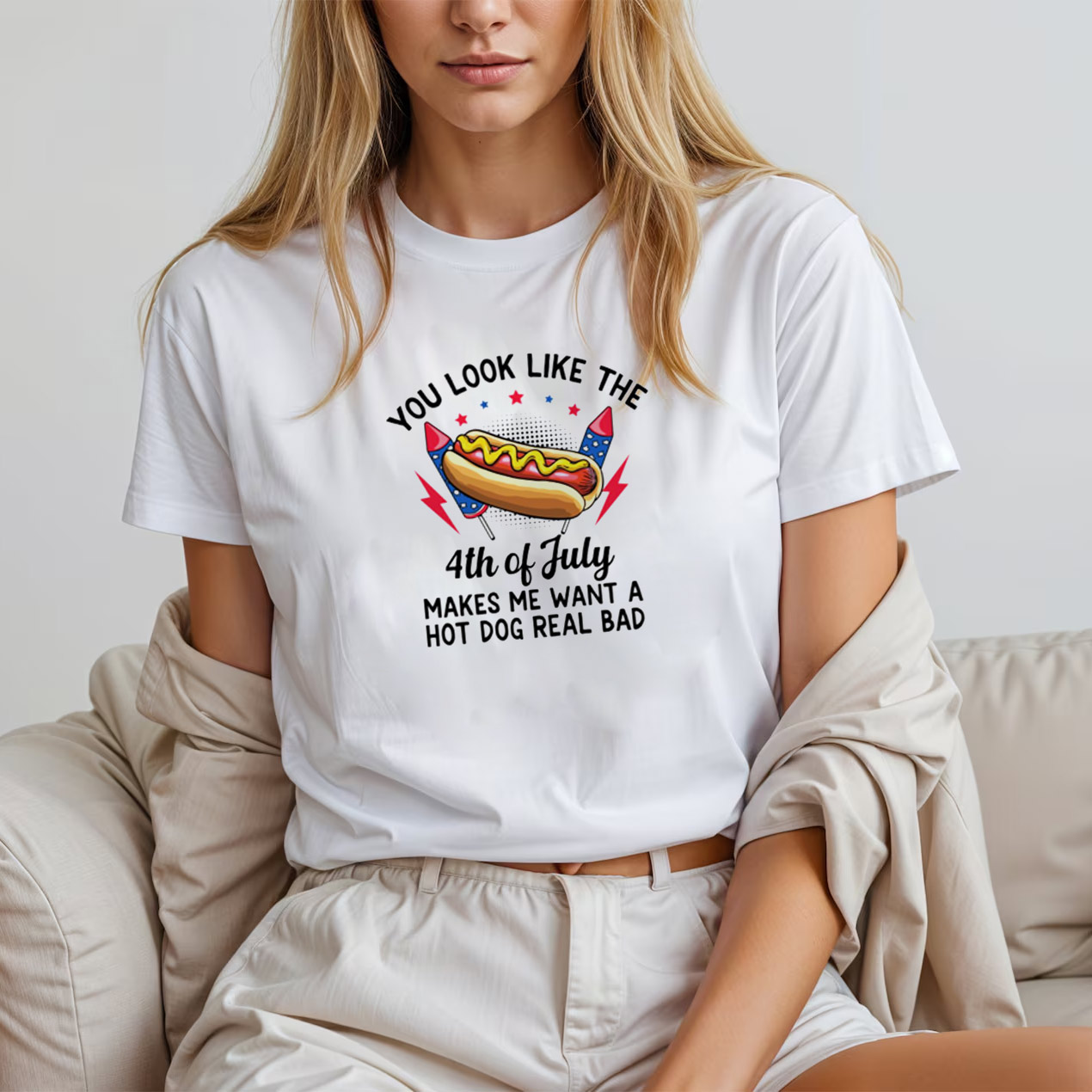 You Look Like The 4th Of July Independence Day USA T-shirt You Look Like The 4th Of July Independence Day USA T-shirt