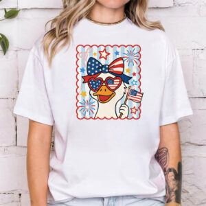 independence day usa 4th Of July Mama Goose Cute T shirt 3