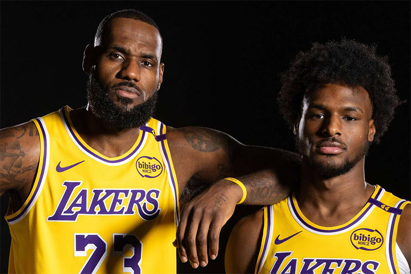 lebron james and bronny