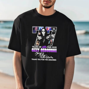 77 Years Of Black Sabbath Ozzy Osbourne Thank You T-shirt 77 Years Of Black Sabbath Ozzy Osbourne Thank You T-shirt