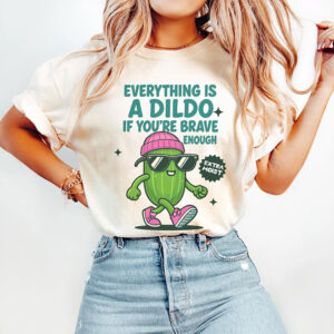 A Dildo Cucumber Extra Moist Adult Humor Comfort Colors T shirt 1