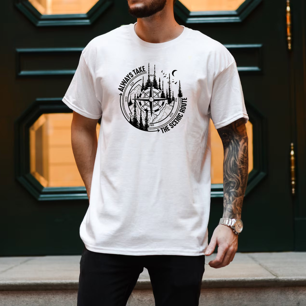 Always Take The Scenic Route, Nature Lover Tee Always Take The Scenic Route, Nature Lover Tee