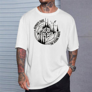 Always Take The Scenic Route, Nature Lover Tee 3