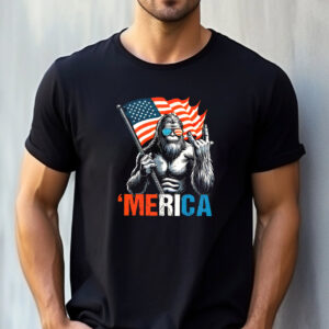 American Sasquatch Funny 4th July Shirt American Sasquatch Funny 4th July Shirt