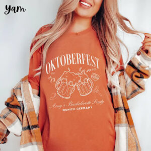 Amy's Bachelorette Party Oktoberfest 2025 Comfort Colors T shirt 3