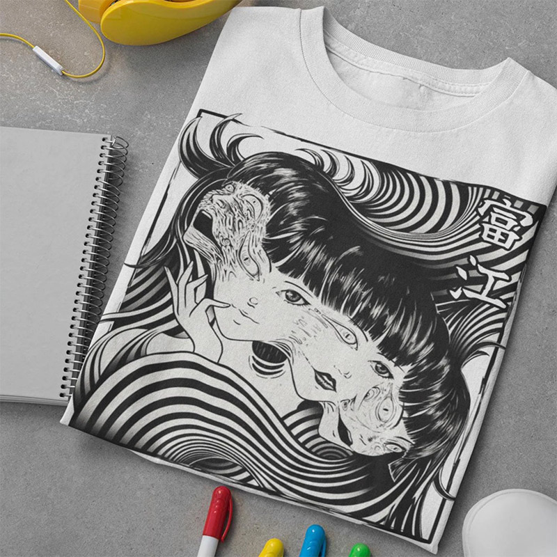 Anime Manga Creepy Girl Shirt Anime Manga Creepy Girl Shirt