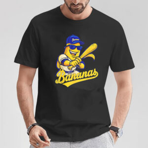 Bananas Baseball Funny Mascot Tee 2