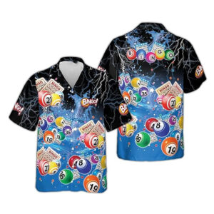 Bingo Game Time Thunder Pattern Hawaiian Shirt Bingo Game Time Thunder Pattern Hawaiian Shirt
