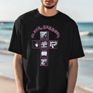 Black Sabbath Album Covers Cross T shirt