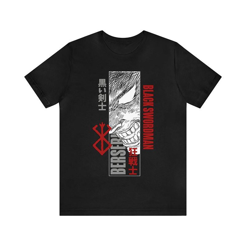 Black Swordsman Anime T-shirt Black Swordsman Anime T-shirt