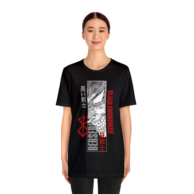 Black Swordsman Anime T-shirt Black Swordsman Anime T-shirt