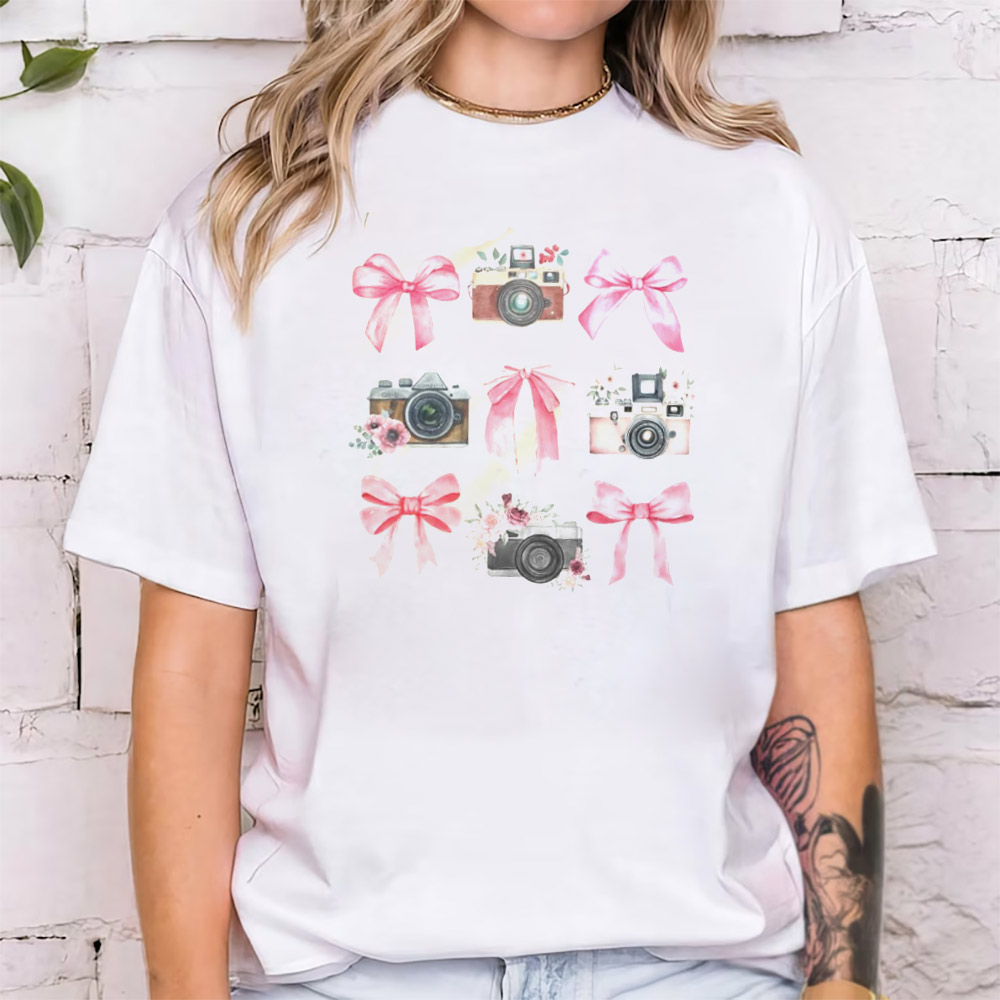 Bows And Cameras Photography Tee Bows And Cameras Photography Tee