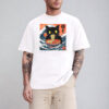 Cat Eating Ramen, Black Cat T-shirt
