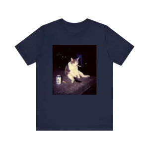 Cat Smoking Cigarette Funny Cat Meme T-shirt Cat Smoking Cigarette Funny Cat Meme T-shirt