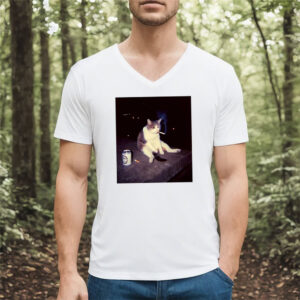 Cigaratte Smoking Cat Funny Cat Meme T shirt