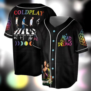 Coldplay Fan Tour 2025 Baseball Jersey
